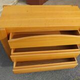 Commode en orme massif vers 1970
