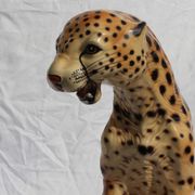 Guépard italien en porcelaine des années 1970