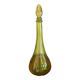 Vintage green glass carafe
