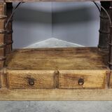 Ancient Indian library made of teak wood