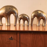 Brass elephant statues