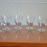 Set of 6 aperitif glasses with stylized branch motif