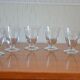 Lot de 6 verres à apéritif motif  de branche stylisée