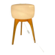 Large floor lamp ULUV, wood and frosted glass, Czechoslovakia, 1960s