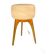 Large floor lamp ULUV, wood and frosted glass, Czechoslovakia, 1960s