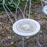 Wrought iron garden furniture