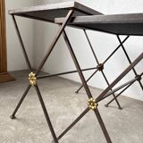 Adnet 1950s nesting tables trio