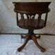 Fauteuil de bureau pivotant époque 1900
