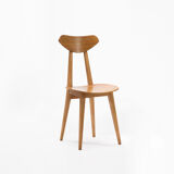 Set of 4 ash chairs by Wanda Genga from 50s