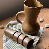 Digoin stoneware orangeade service 1960-70