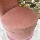 Toad armchair, vintage velvet fireside chair