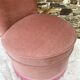 Fauteuil crapaud, chauffeuse en velours vintage