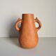 Face-shaped terracotta sculpture vase / 60s / vintage / art / Mid-Century / 20th century