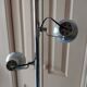 Vintage 70s floor lamp in chrome and aluminum reflector