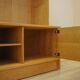 Henning Kjærnulf Oak Bookcase with Glass Doors, Danish 1960s