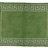 Sets de table grecs brodés en vert