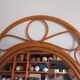 Miroir en bambou vintage