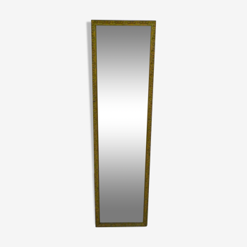 Large elongated gilded mirror