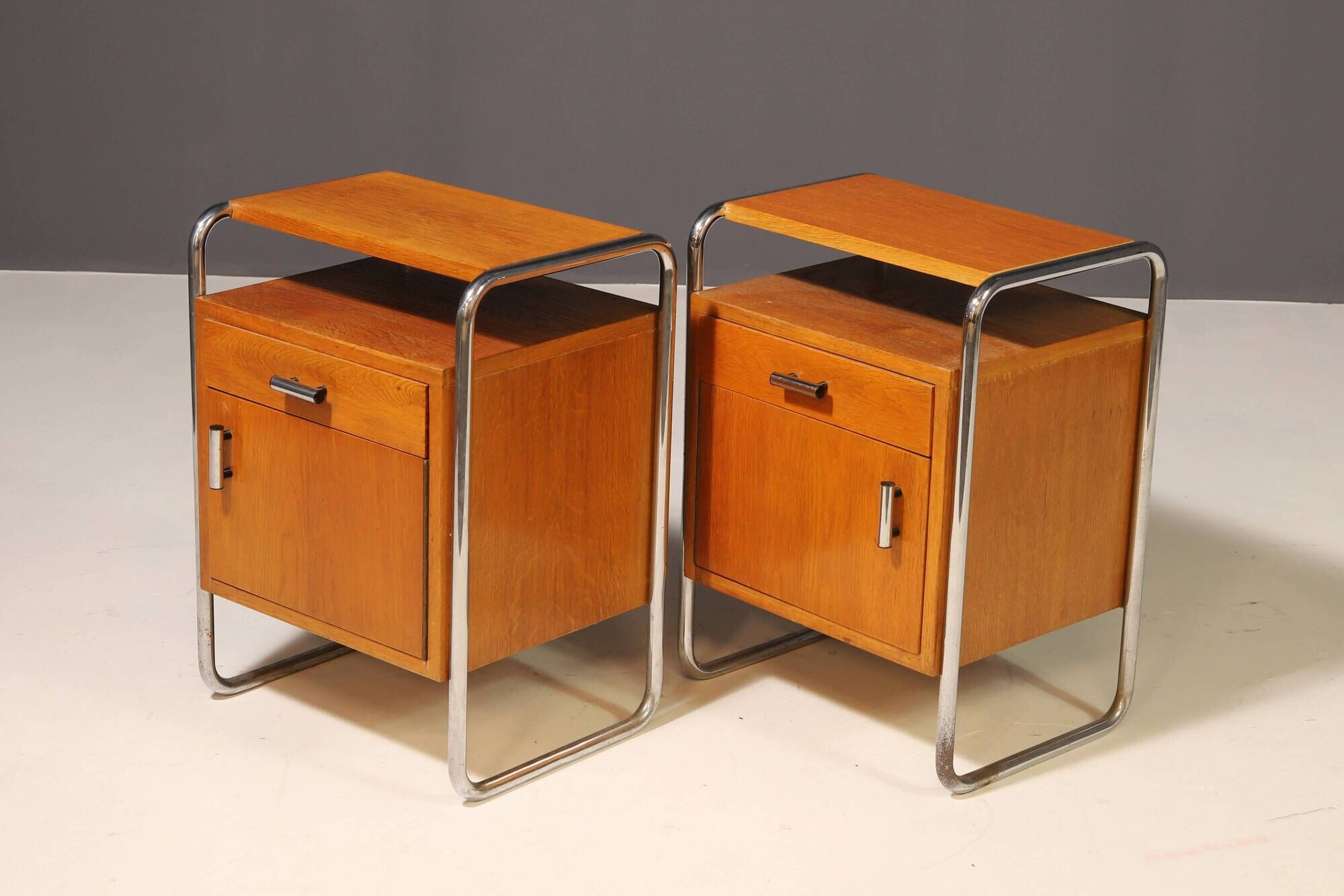 Pair of Functionalist Nightstands | 1930s–1940s