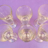 Set of 6 absinthe glasses