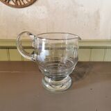Art deco glass pitcher