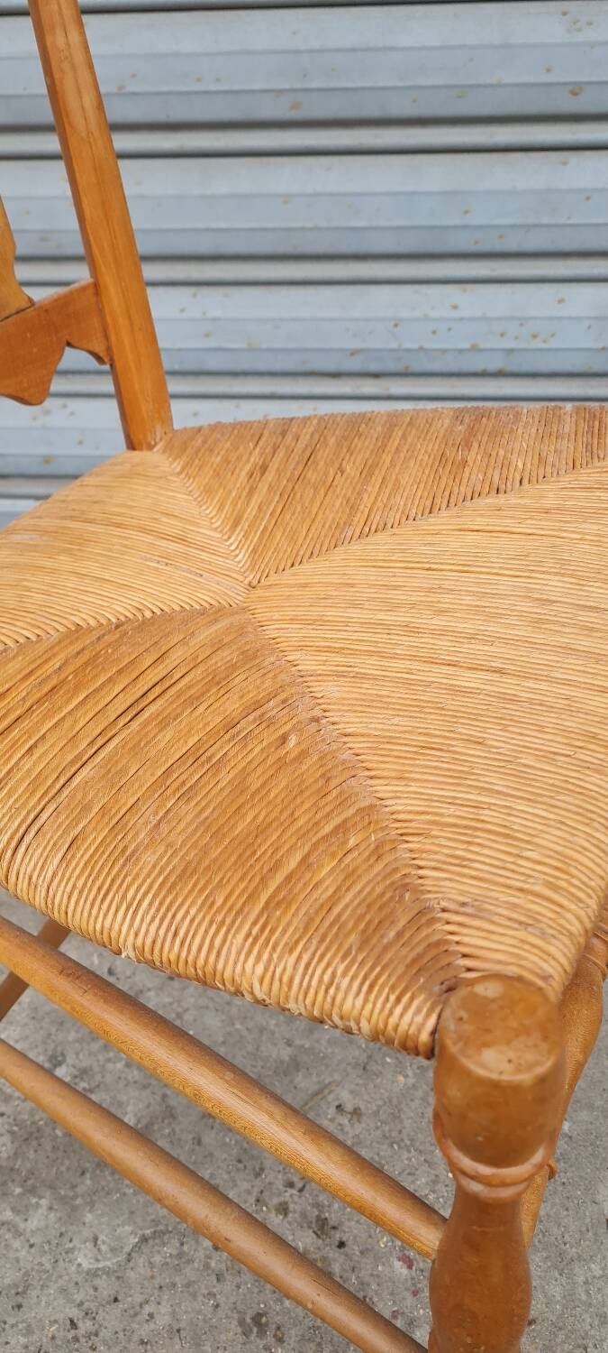 Chiavarine chair in wood and straw