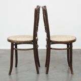Set of 2 original vintage Thonet bistro design chairs
