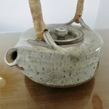 Stoneware teapot by René-Louis Dauchy, "Haute Ribes" pottery in Grasse, 1950.