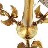 3-branched chandelier in gilded bronze.