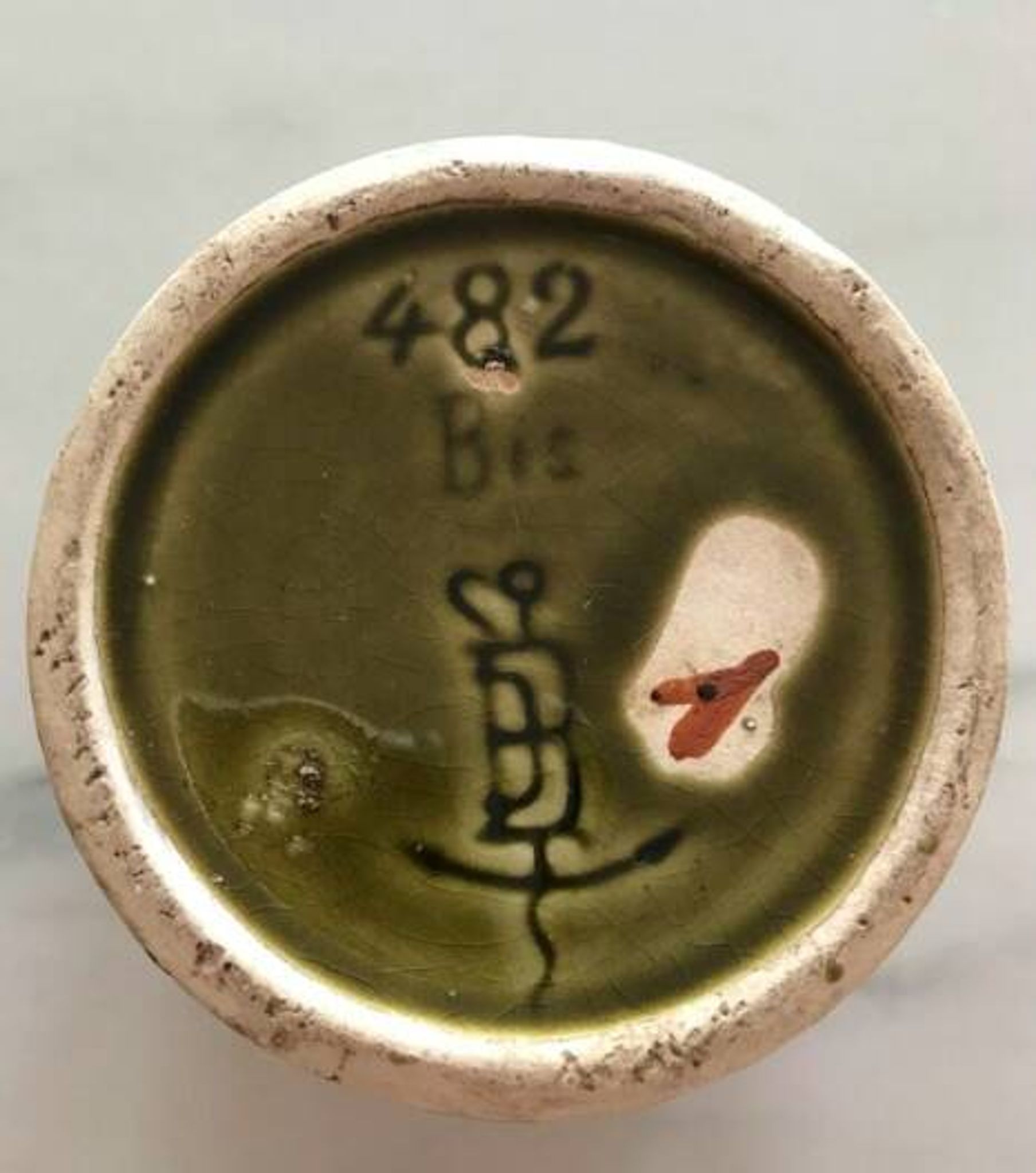 Bonbonnière and ceramic tray g. De Bruyn