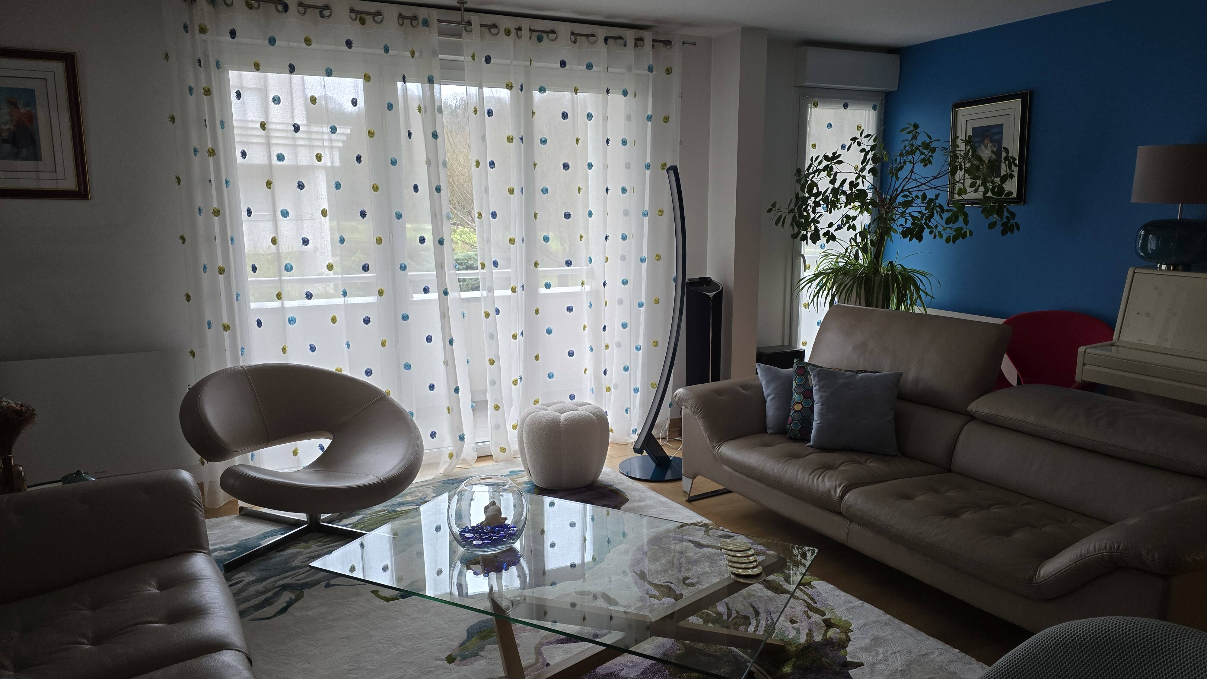 Roche Bobois leather living room set – 2 SCENARIO sofas + MOON armchair (2009)