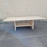Travertine coffee table