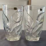 2 large vases with arhum decor - Luminarc