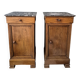 Pair of Somnos-style chairs, Louis Philippe, second half of the 19th century.
