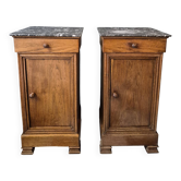 Pair of Somnos-style chairs, Louis Philippe, second half of the 19th century.