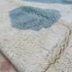Tapis blanc et blue 270cmx160cm