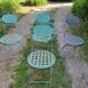 Chaises pliantes de jardin en fer forgé