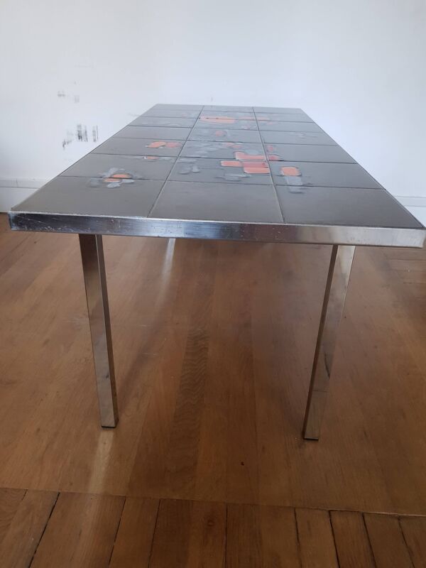 Table basse en céramique signée Adri