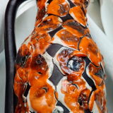 Seventies Pitcher Black and Orange