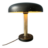 Lampe de bureau Bauhaus noire originale des années 30