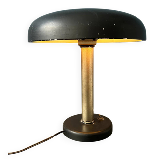 Lampe de bureau Bauhaus noire originale des années 30