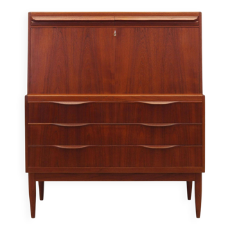 Teak secretary, Danish design, 1960s, designer: Erling Torvits, manufacture