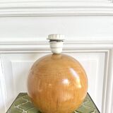 Large solid wood ball lamp
