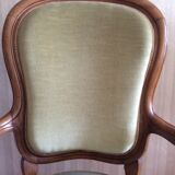 Almond green velvet convertible