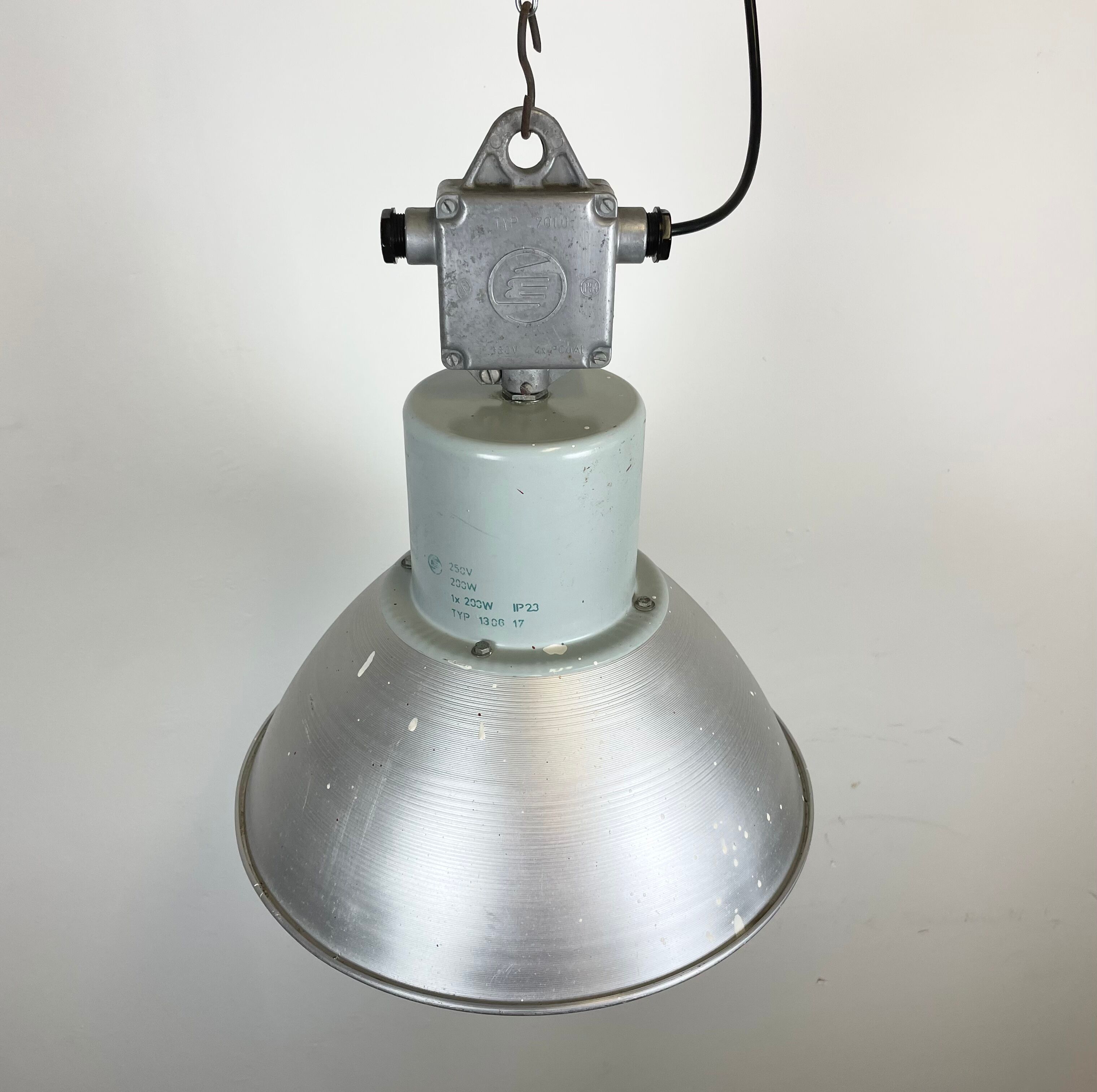 Industrial Aluminium Pendant Light from Elektrosvit, 1960s