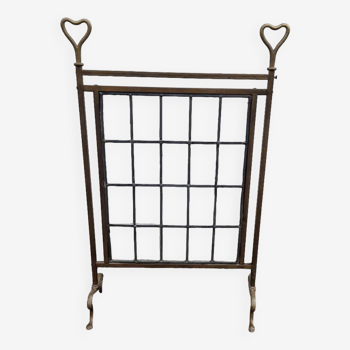 Brass fire screen