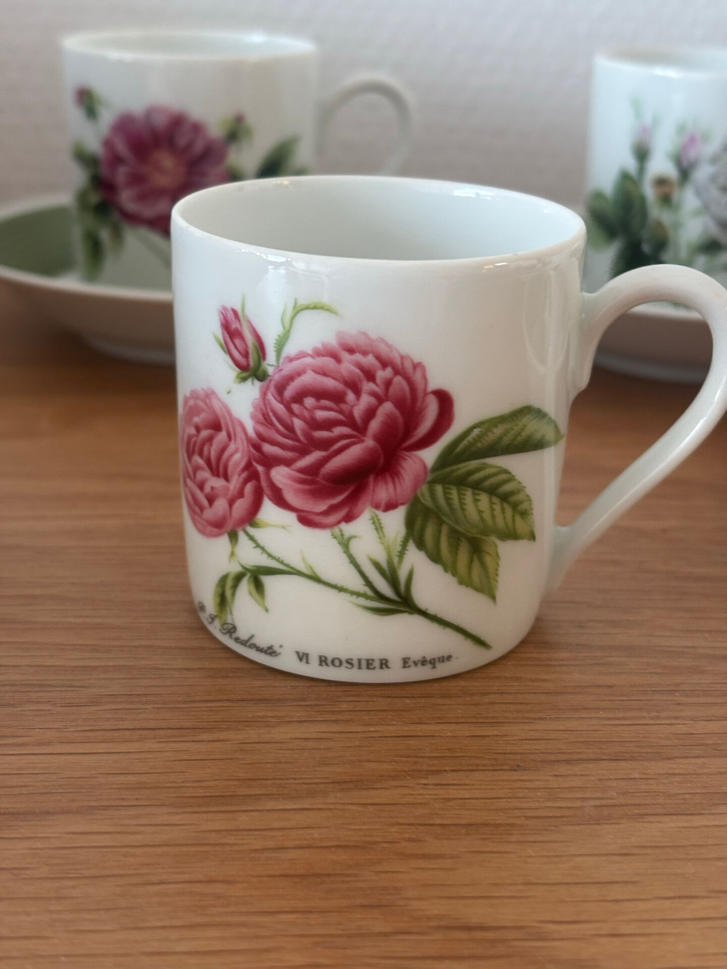 6 cups 5 saucers floral porcelain Hutschenreuther