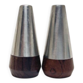 Postmodern salt and pepper holder from A&B, Denmark, 1950s, set of 2
