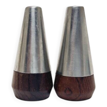 Postmodern salt and pepper holder from A&B, Denmark, 1950s, set of 2