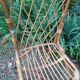 Chaise en rotin vintage des années 60
